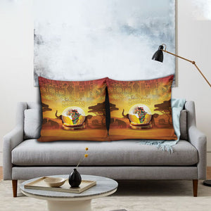 African Flags Map Christmas Pillow Cover Afro Heritage