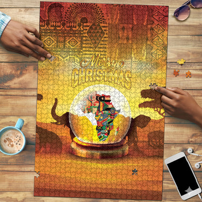 African Flags Map Christmas Puzzle Afro Heritage
