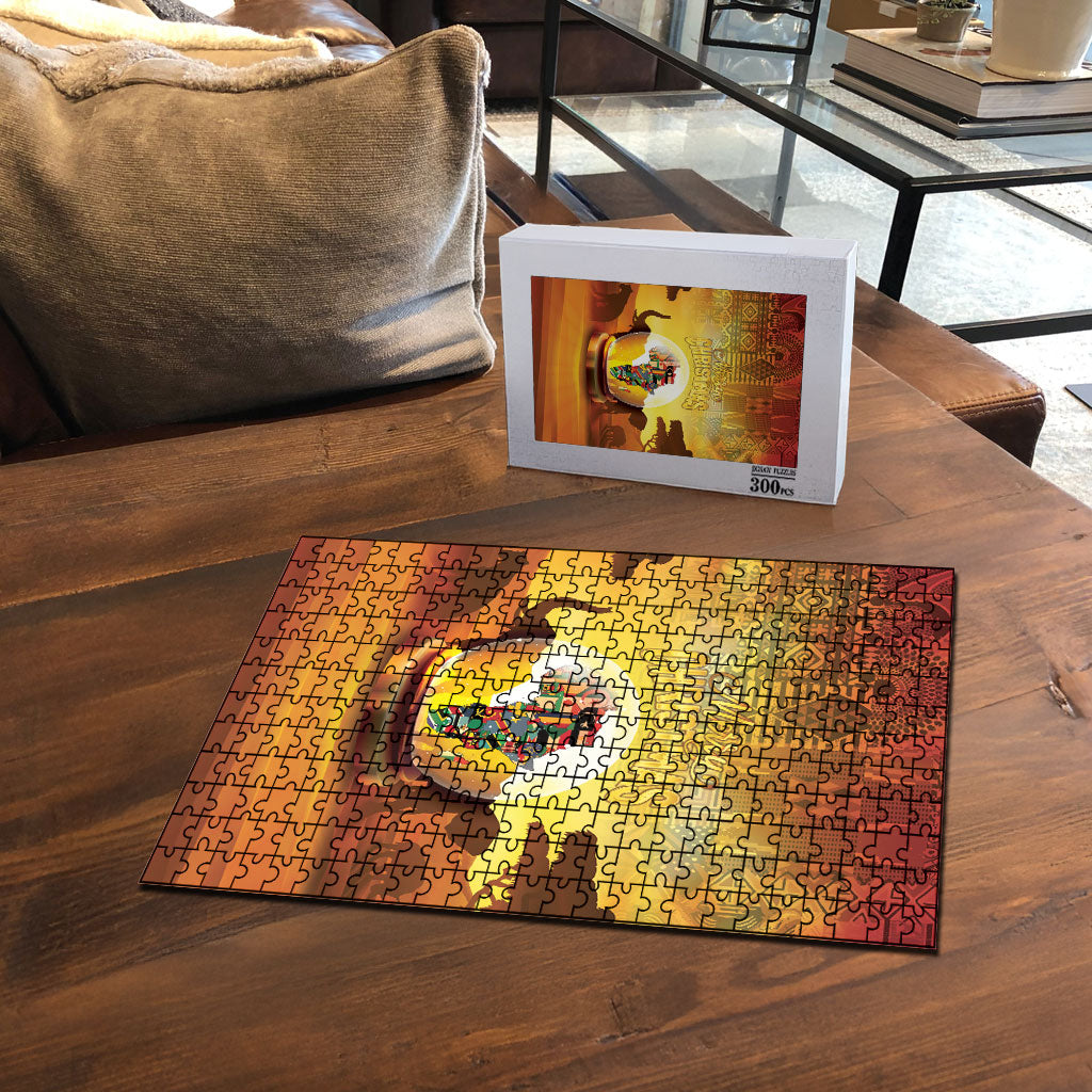 African Flags Map Christmas Puzzle Afro Heritage