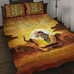African Flags Map Christmas Quilt Bed Set Afro Heritage