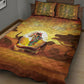 African Flags Map Christmas Quilt Bed Set Afro Heritage