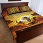 African Flags Map Christmas Quilt Bed Set Afro Heritage