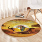 African Flags Map Christmas Round Carpet Afro Heritage