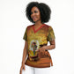 African Flags Map Christmas Scrub Top Afro Heritage
