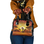 African Flags Map Christmas Shoulder Handbag Afro Heritage
