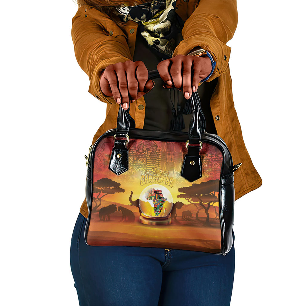 African Flags Map Christmas Shoulder Handbag Afro Heritage
