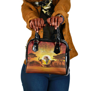 African Flags Map Christmas Shoulder Handbag Afro Heritage