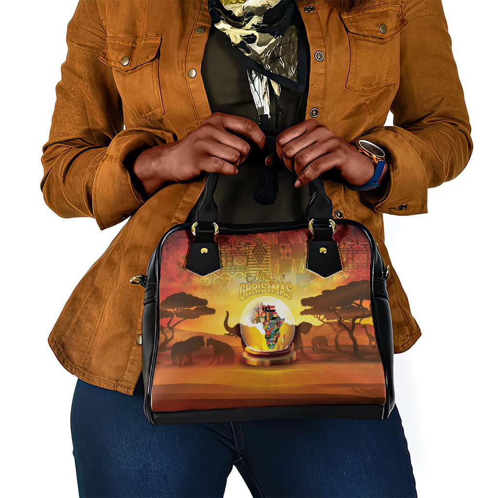 African Flags Map Christmas Shoulder Handbag Afro Heritage