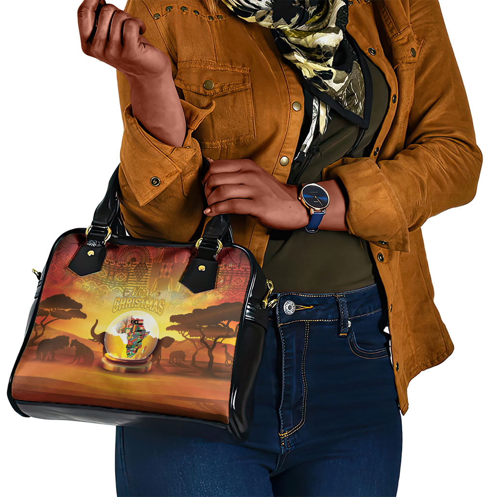 African Flags Map Christmas Shoulder Handbag Afro Heritage