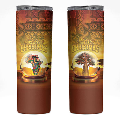 African Flags Map Christmas Skinny Tumbler Afro Heritage