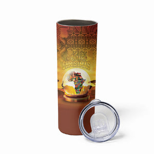 African Flags Map Christmas Skinny Tumbler Afro Heritage