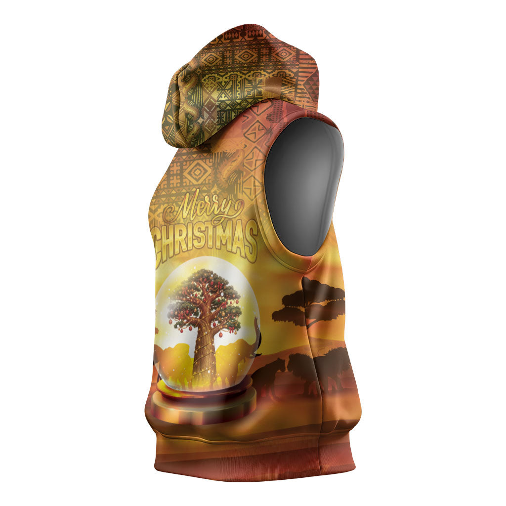 African Flags Map Christmas Sleeveless Hoodie Afro Heritage