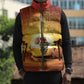 African Flags Map Christmas Sleeveless Puffer Jacket Afro Heritage