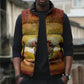 African Flags Map Christmas Sleeveless Puffer Jacket Afro Heritage