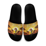 African Flags Map Christmas Slide Sandals Afro Heritage