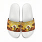 African Flags Map Christmas Slide Sandals Afro Heritage