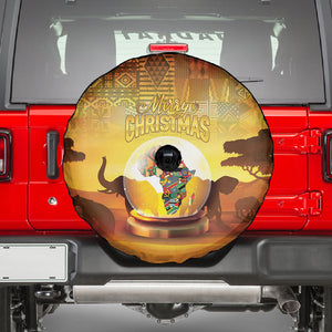 African Flags Map Christmas Spare Tire Cover Afro Heritage