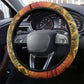 African Flags Map Christmas Steering Wheel Cover Afro Heritage