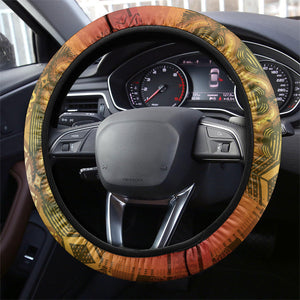 African Flags Map Christmas Steering Wheel Cover Afro Heritage