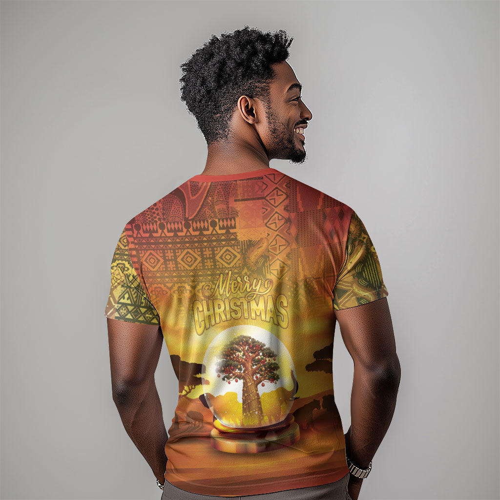 African Flags Map Christmas T shirt Afro Heritage