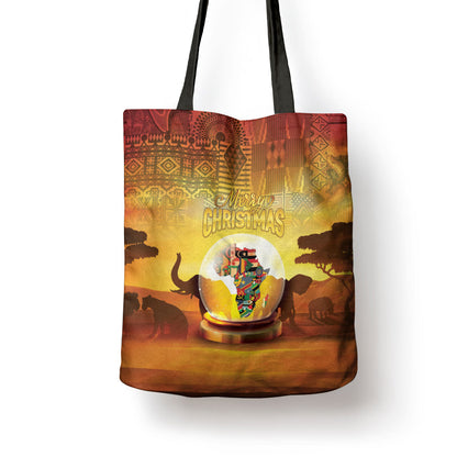 African Flags Map Christmas Tote Bag Afro Heritage