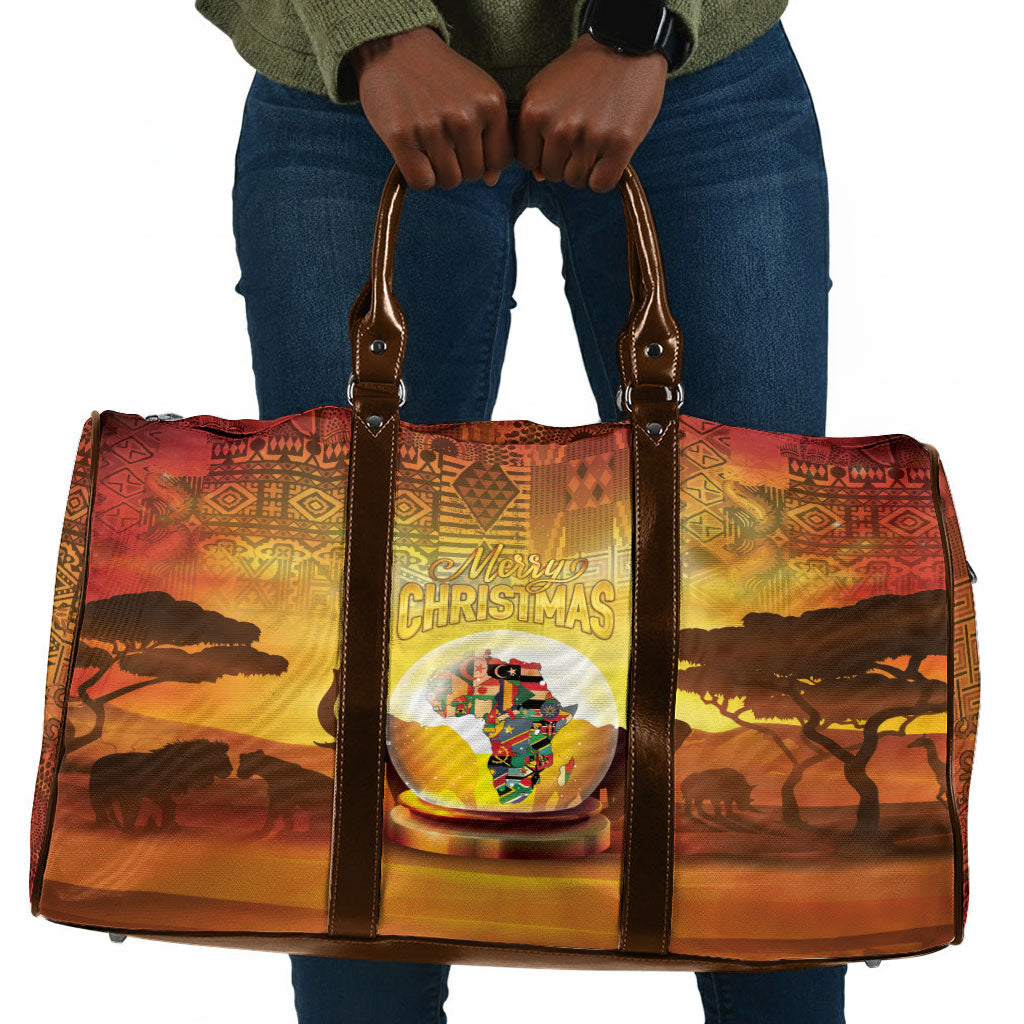African Flags Map Christmas Travel Bag Afro Heritage