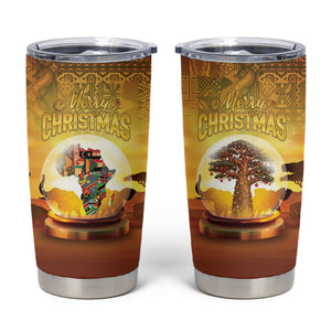 African Flags Map Christmas Tumbler Cup Afro Heritage