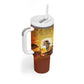 African Flags Map Christmas Tumbler With Handle Afro Heritage