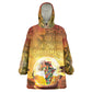 African Flags Map Christmas Wearable Blanket Hoodie Afro Heritage