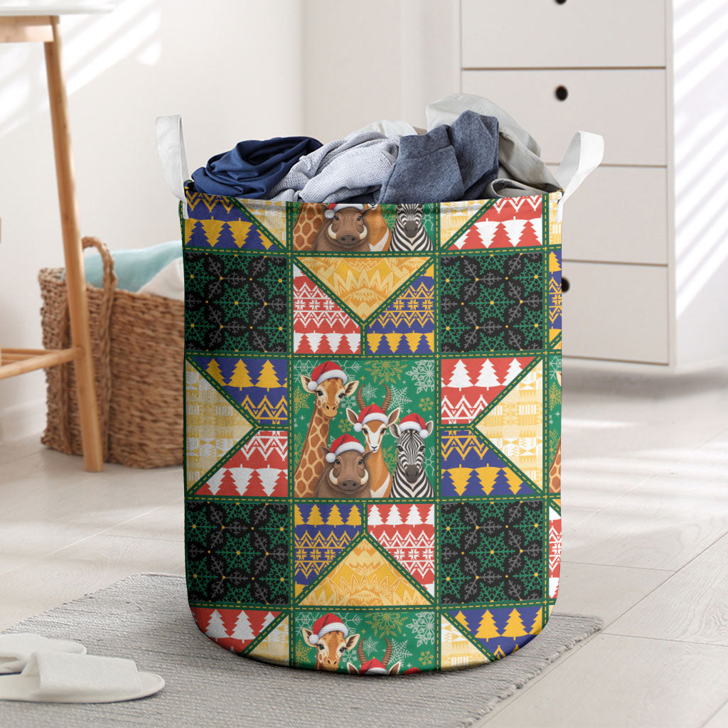 South Africa Christmas Laundry Basket Patchwork Style