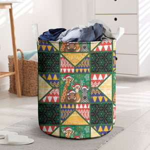 South Africa Christmas Laundry Basket Patchwork Style