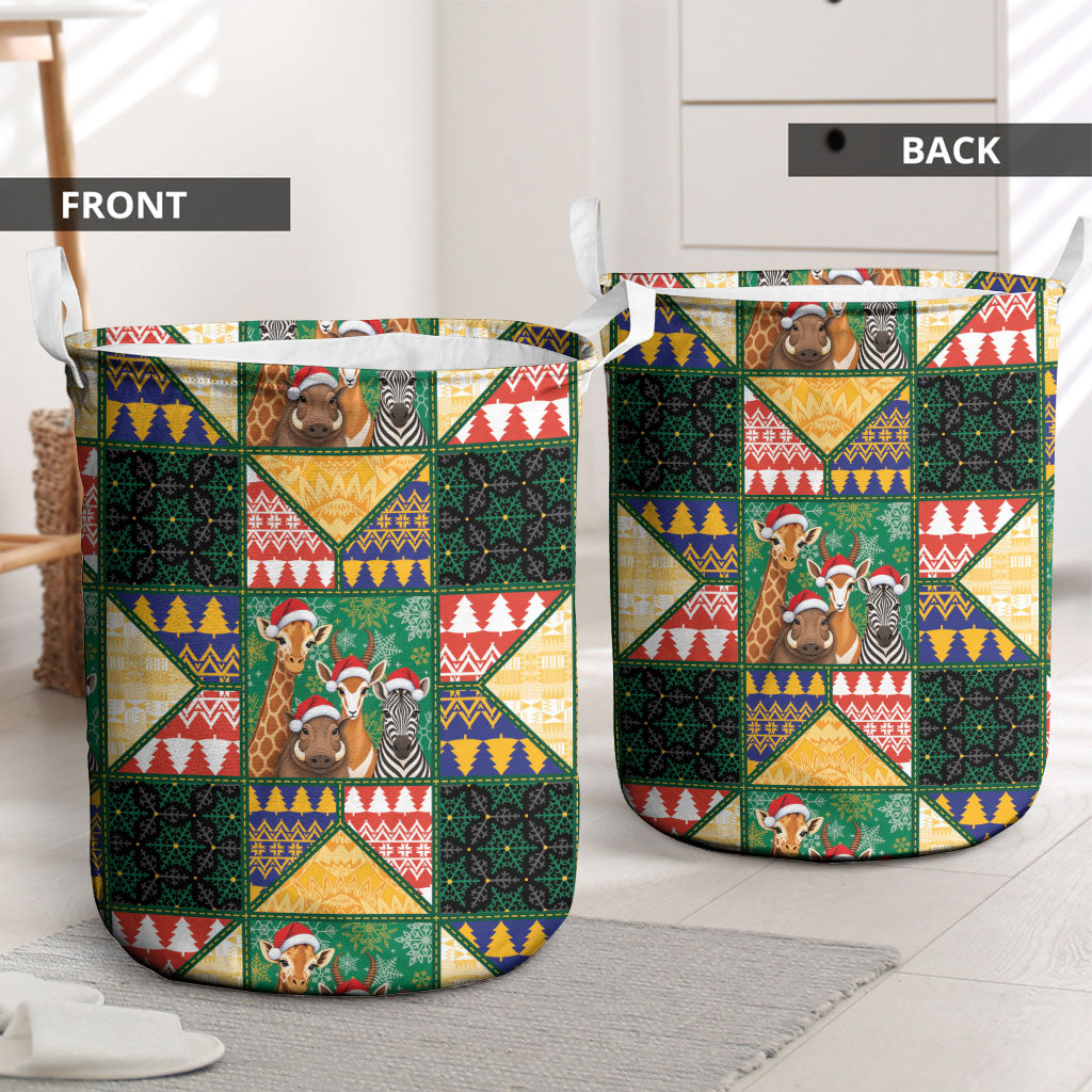 South Africa Christmas Laundry Basket Patchwork Style