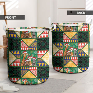South Africa Christmas Laundry Basket Patchwork Style