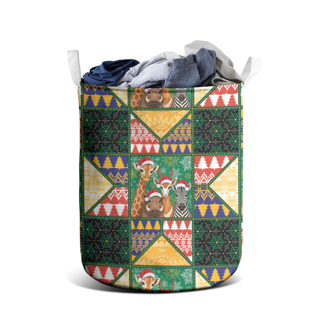 South Africa Christmas Laundry Basket Patchwork Style