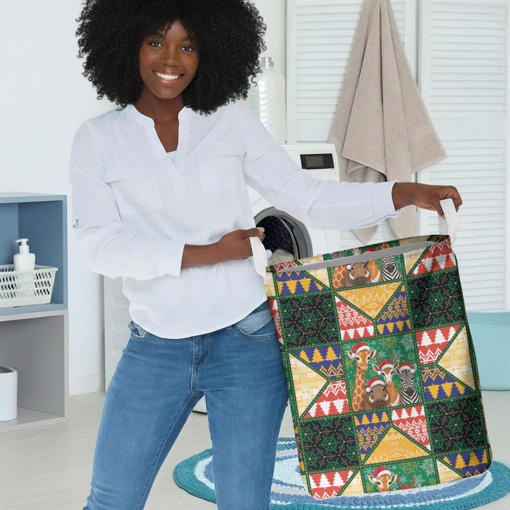 South Africa Christmas Laundry Basket Patchwork Style