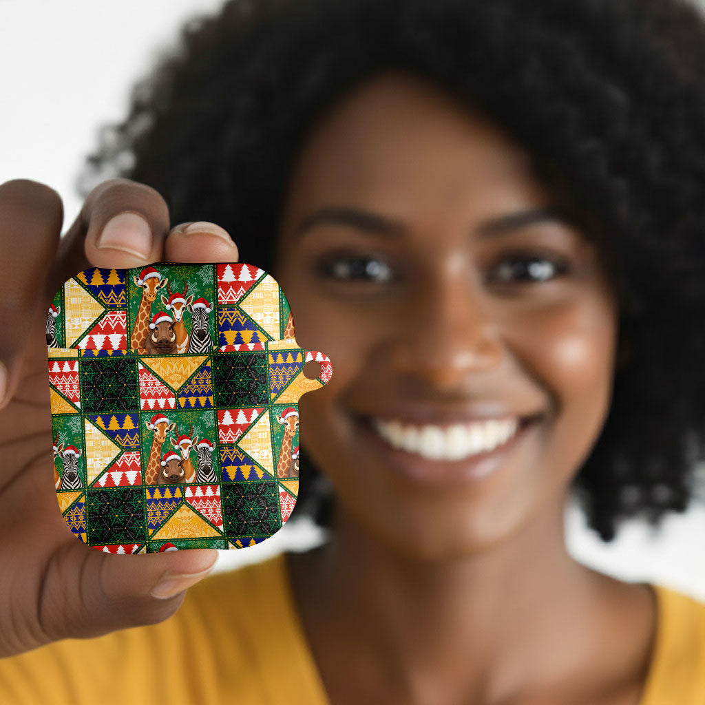 South Africa Christmas AirPods Case Patchwork Style