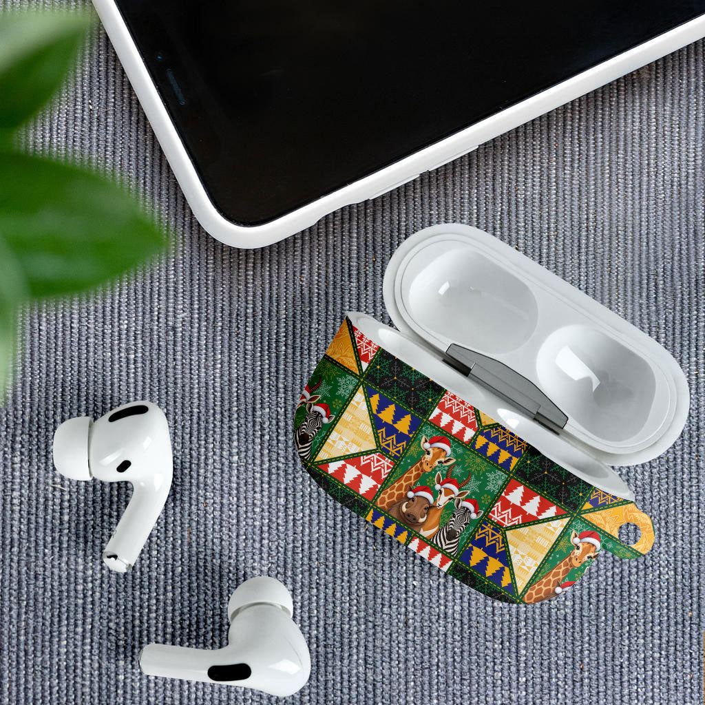 South Africa Christmas AirPods Case Patchwork Style