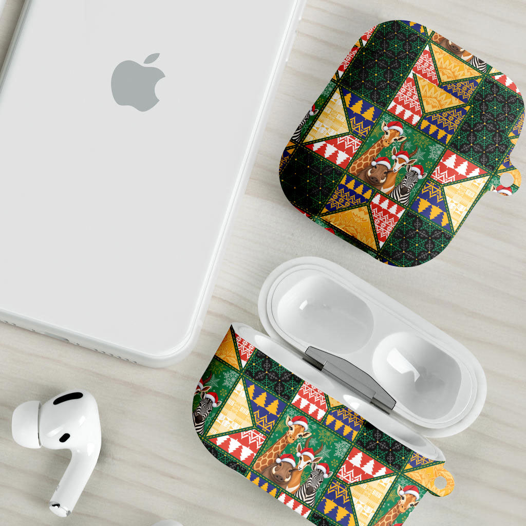 South Africa Christmas AirPods Case Patchwork Style