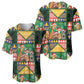 South Africa Christmas Baseball Jersey Patchwork Style