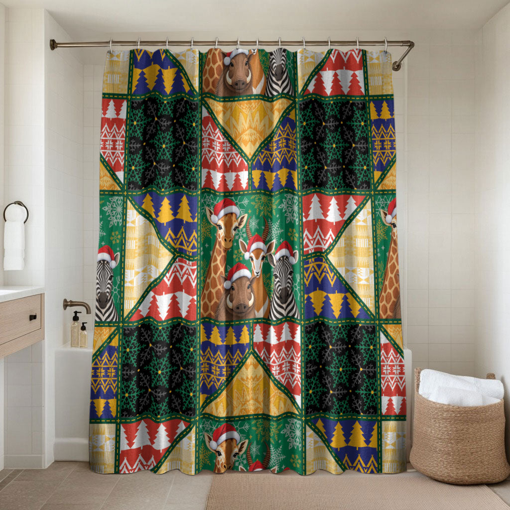 South Africa Christmas Bathroom Set Patchwork Style