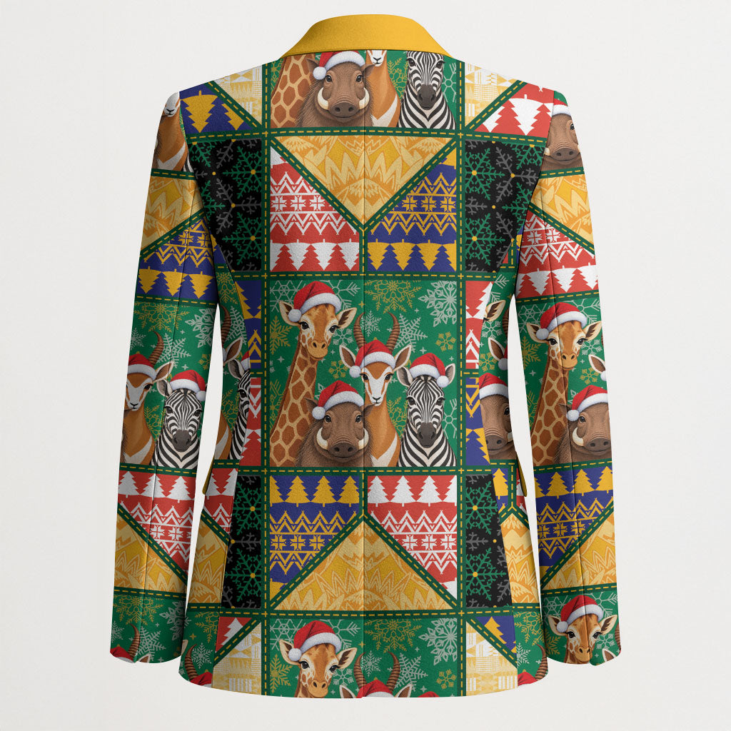 South Africa Christmas Blazer Patchwork Style
