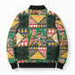 South Africa Christmas Bomber Puffer Jacket Patchwork Style