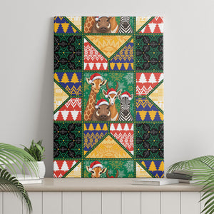 South Africa Christmas Canvas Wall Art Patchwork Style