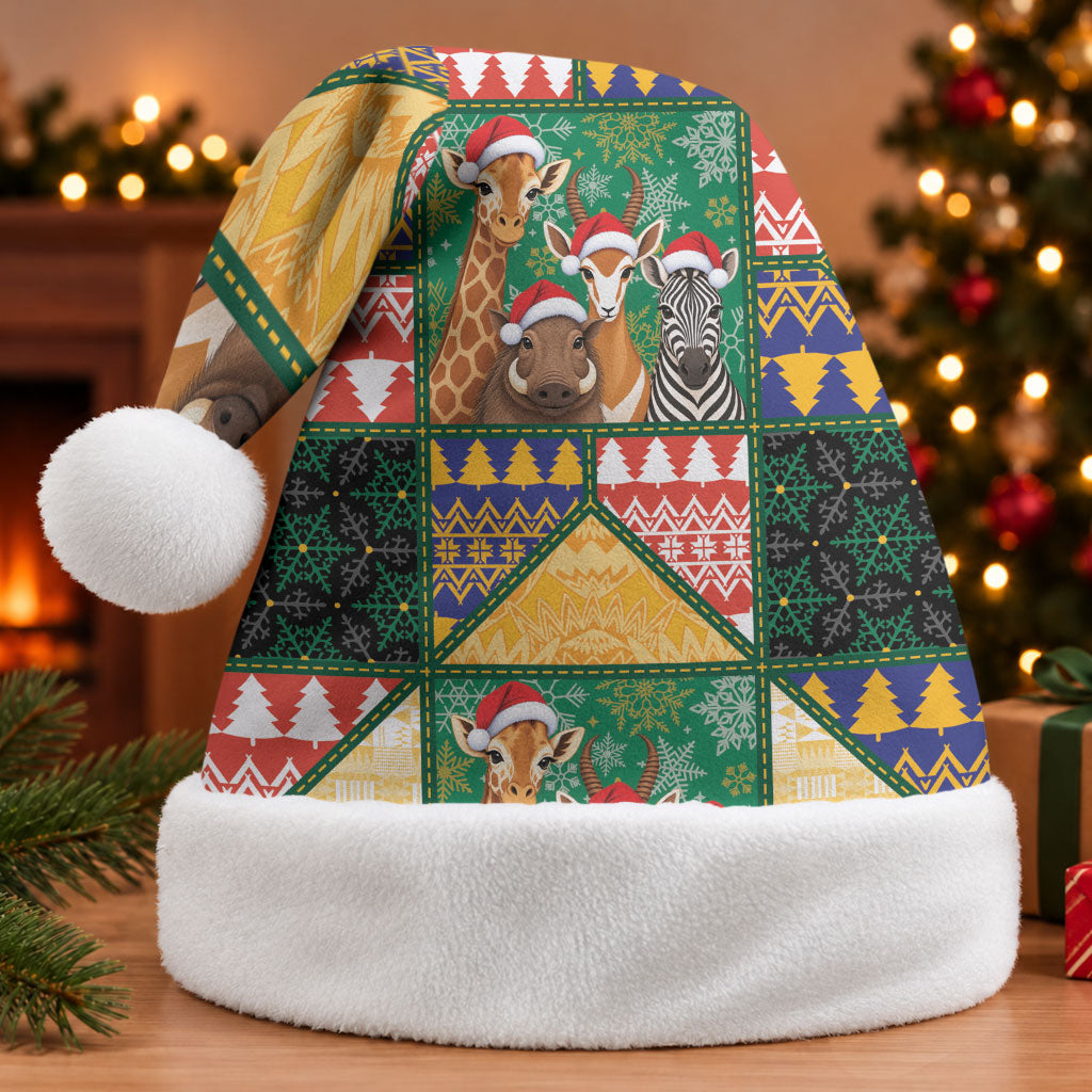 South Africa Christmas Santa Hat Patchwork Style