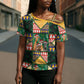 South Africa Christmas Cross Shoulder Shirt Patchwork Style