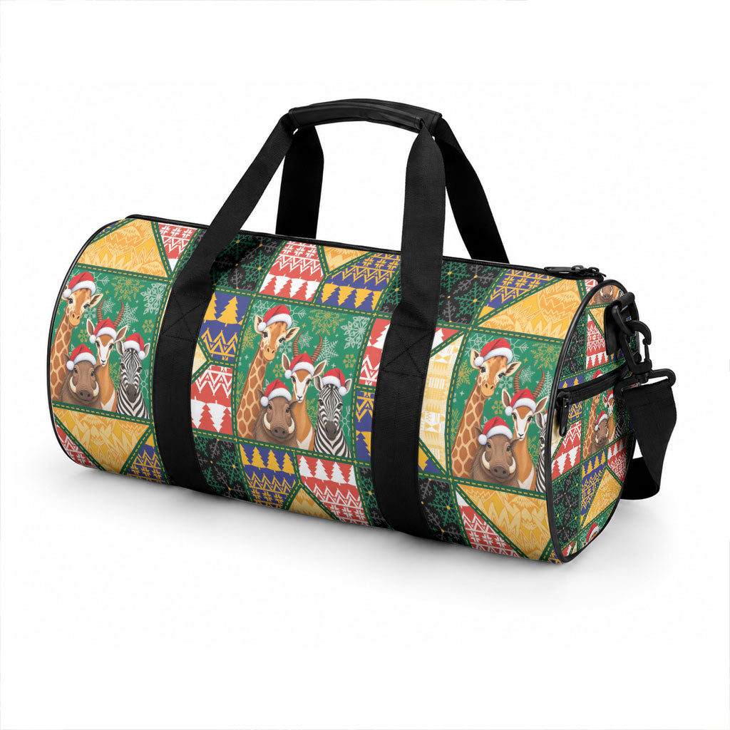 South Africa Christmas Duffle Bag Patchwork Style