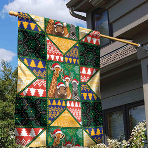 South Africa Christmas Garden Flag Patchwork Style