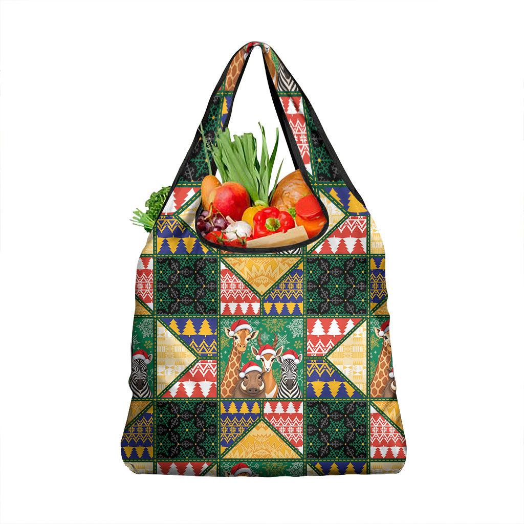 South Africa Christmas Grocery Bag Patchwork Style