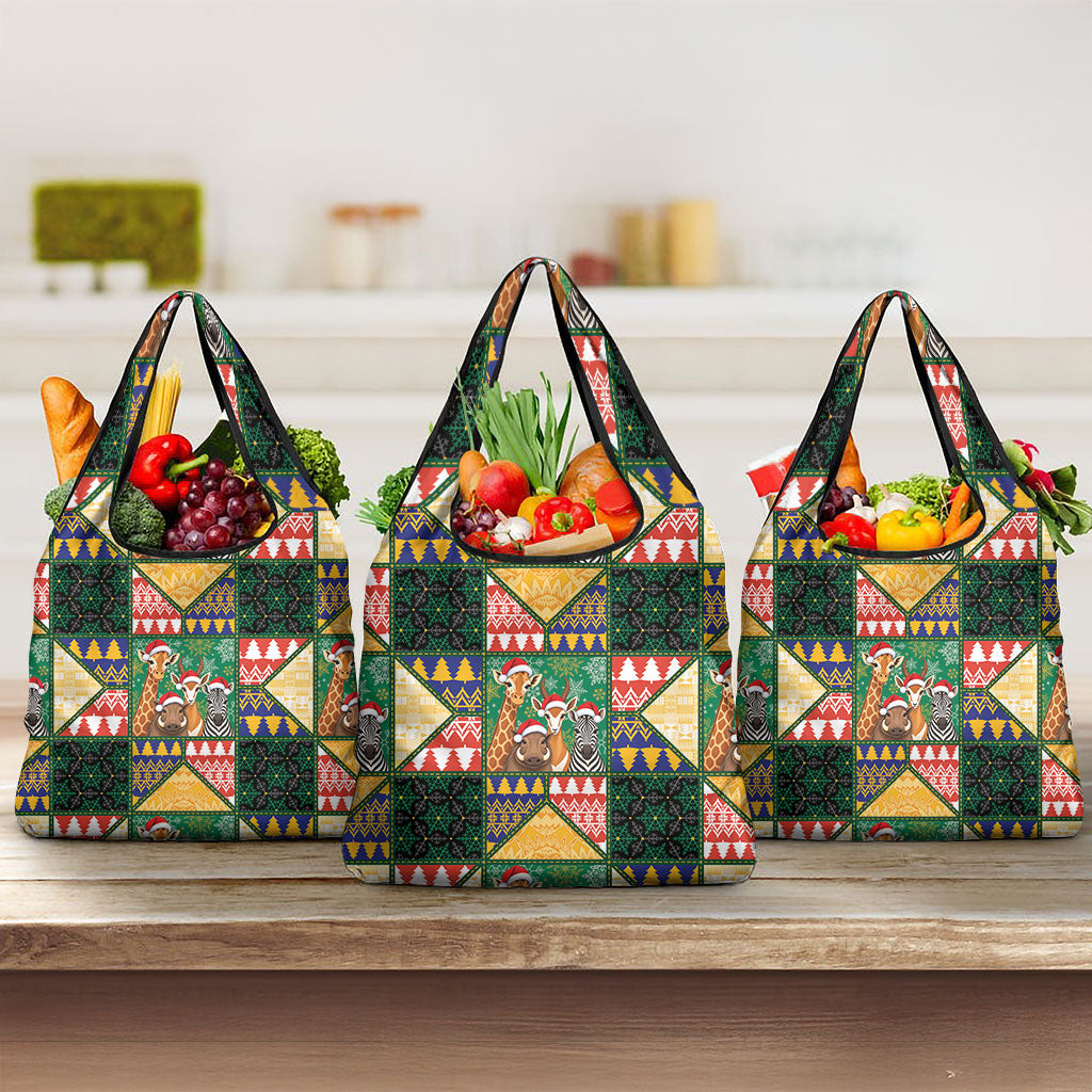 South Africa Christmas Grocery Bag Patchwork Style