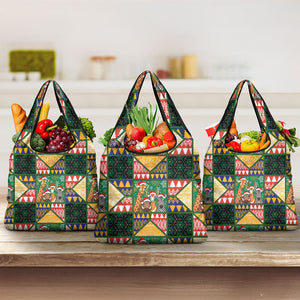 South Africa Christmas Grocery Bag Patchwork Style
